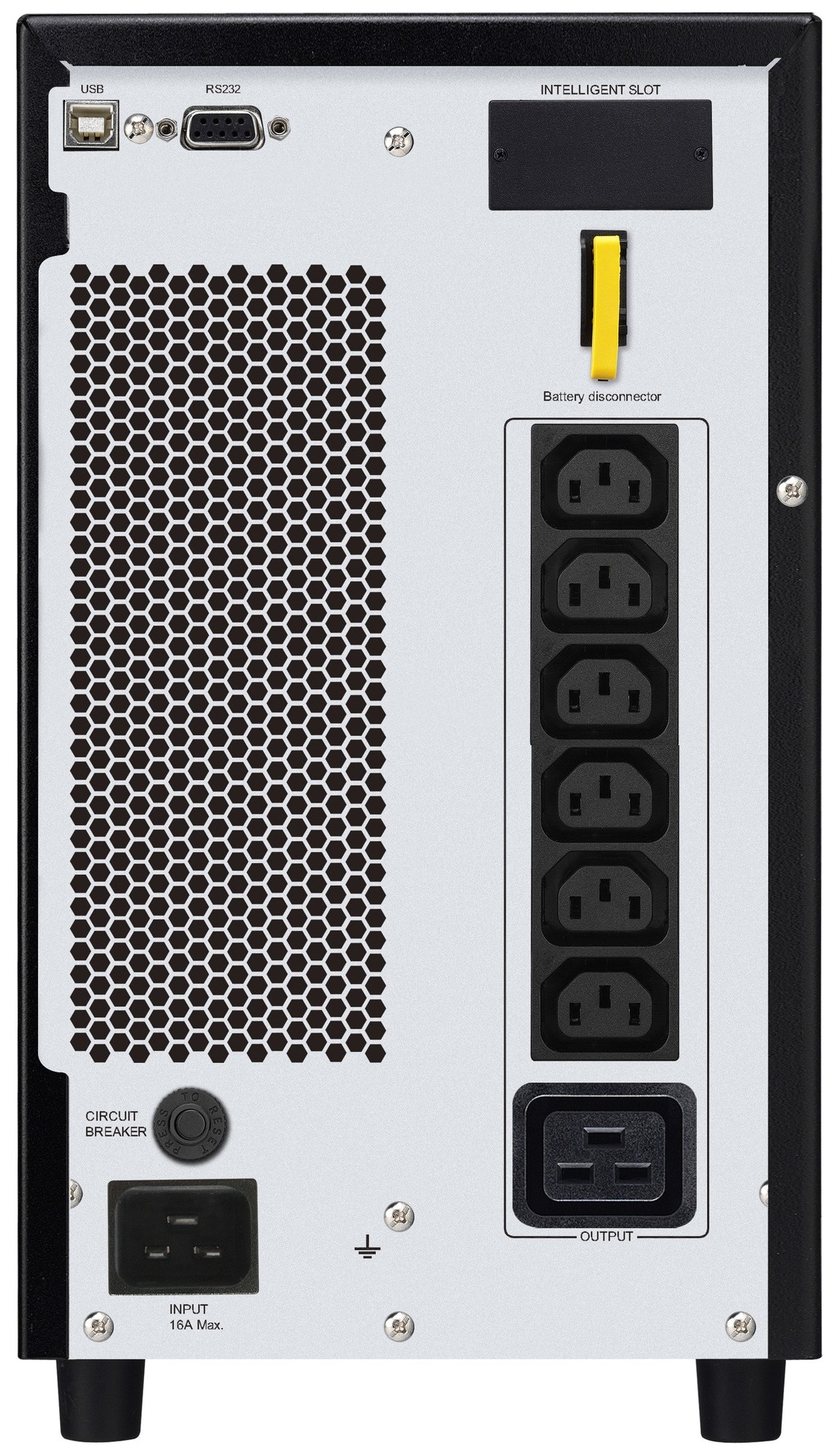 APC by Schneider Electric Easy UPS On-Line SRV3KI Rear APC by Schneider Electric Easy UPS On-Line SRV3KI Rear