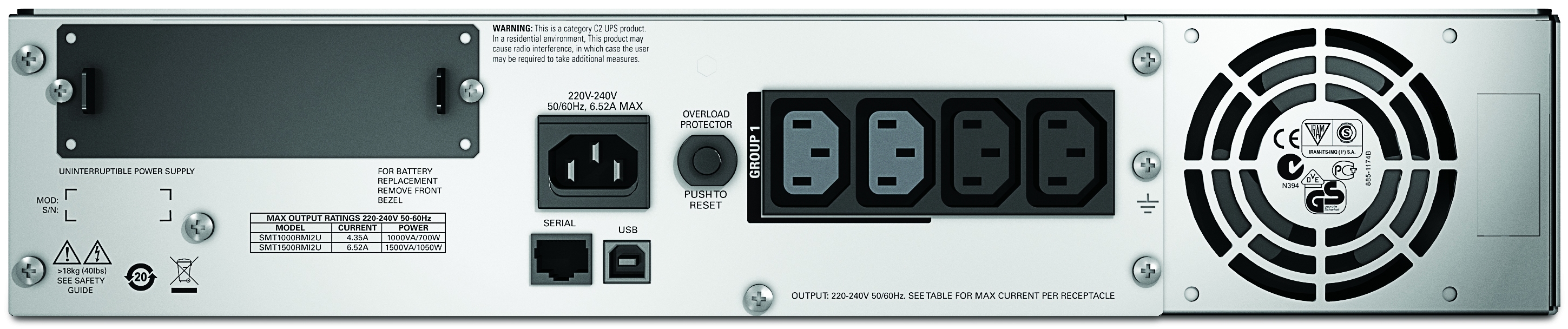 APC-by-Schneider-Electric-Smart-UPS-SMT1500RMI2U-Rear APC-by-Schneider-Electric-Smart-UPS-SMT1500RMI2U-Rear